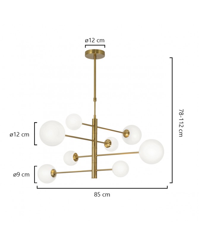 Lámpara de techo CÓSMICA 8L - Imagen 2